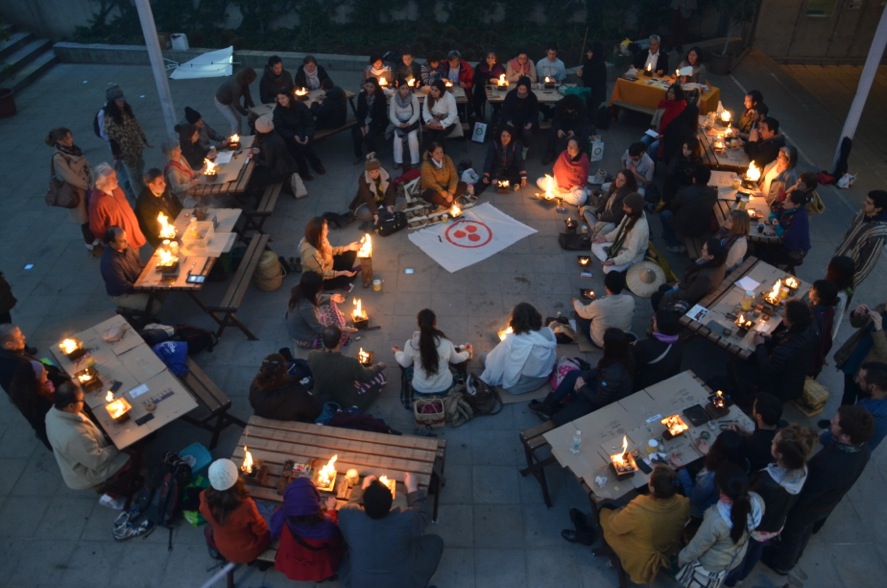Agnihotra at the conference at Finis Terrae University, Chile